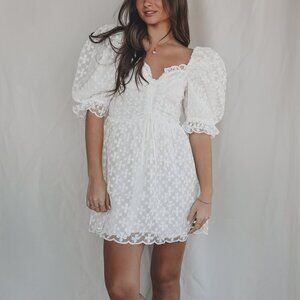 Buddy Love Floral White Mini Dress